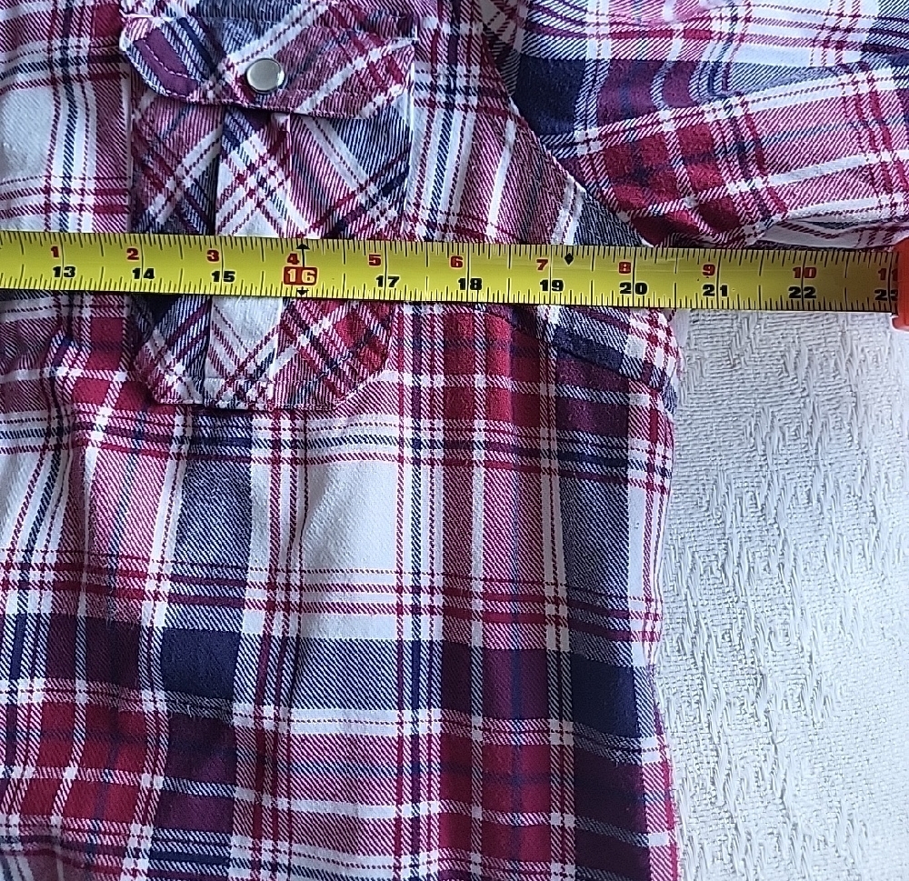 Lady Hathaway Red Plaid Button-Down Lined Cozy Countryside Shirt Jacket - Picture 12 of 14